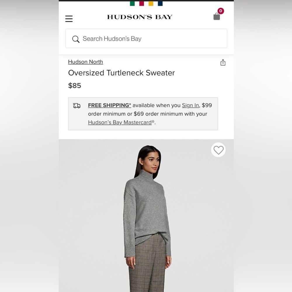 Hudson North

Oversized Turtleneck Sweater